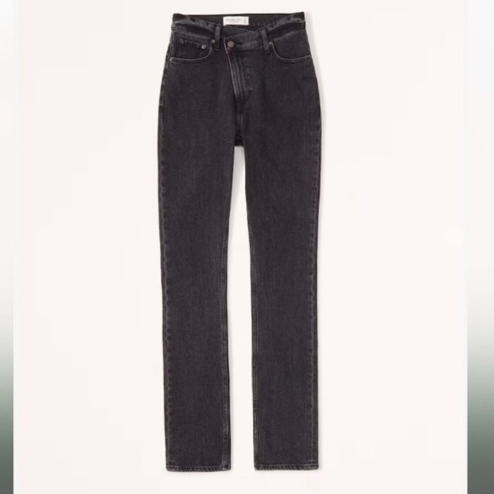Abercrombie & Fitch 90s slim straight jeans ultra high rise jeans 26 / 2 black